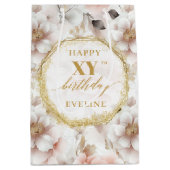 Sac cadeau d'anniversaire Feminine Pastel Rose Rus (Devant)