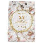 Sac cadeau d'anniversaire Feminine Pastel Rose Rus (Dos)