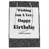 Sac cadeau d'anniversaire moderne et design person (Devant)