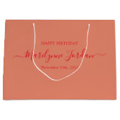 Sac cadeau d'anniversaire personnalisé (Devant)