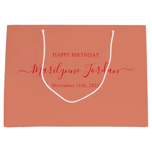 Sac cadeau d'anniversaire personnalisé (Devant)