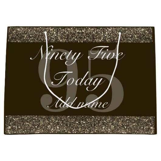 Sac cadeau d'anniversaire personnalisé 95e anniver (Devant)