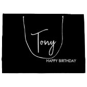 Sac cadeau d'anniversaire personnalisé, Sac cadeau (Dos)