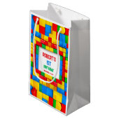 Sac cadeau d'anniversaire pour blocs de bâtiment c (Devant Angle)
