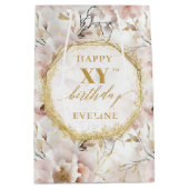 Sac cadeau d'anniversaire pour Boho rose pâle (Devant)