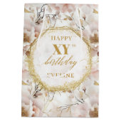 Sac cadeau d'anniversaire pour Boho rose pâle (Dos)