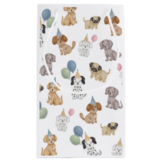 Sac cadeau d'anniversaire pour fête de chiots