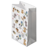 Sac cadeau d'anniversaire pour fête de chiots (Devant Angle)
