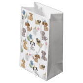 Sac cadeau d'anniversaire pour fête de chiots (Dos Angle)