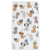 Sac cadeau d'anniversaire pour fête de chiots (Devant)