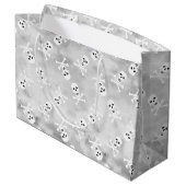 Sac cadeau d'anniversaire pour le crâne et les os (Dos Angle)