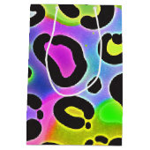 Sac cadeau d'anniversaire Rainbow Cheetah Leopard (Dos)