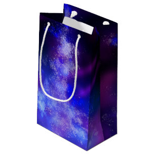 Sac cadeau d'anniversaire Starry Night Sky Blue Sa