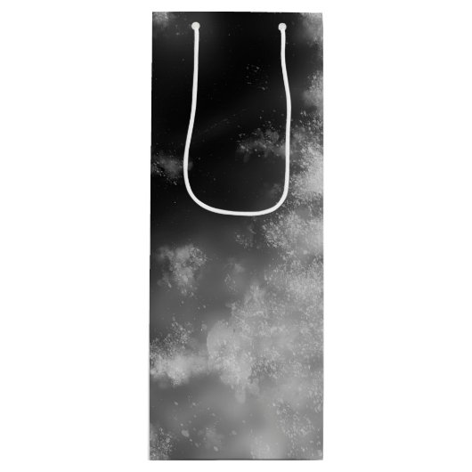 Sac cadeau d'anniversaire Starry Night Sky Monochr (Devant)