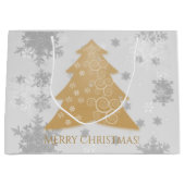 Sac cadeau d'arbre de Noël Gold Festive (Devant)