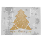 Sac cadeau d'arbre de Noël Gold Festive (Dos)