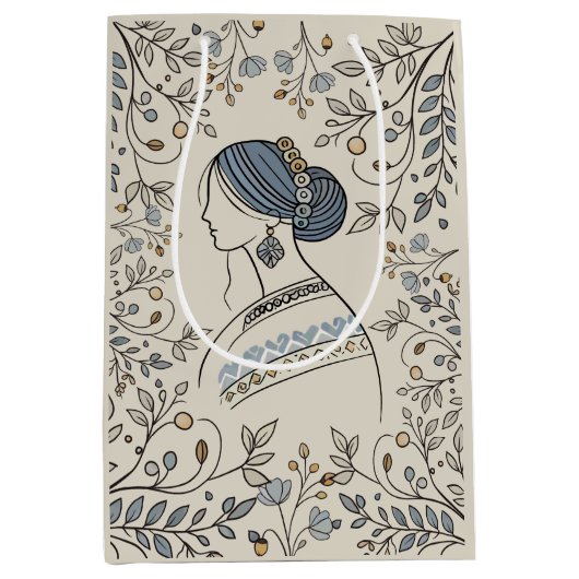 Sac cadeau d'art populaire ukrainien (Devant)