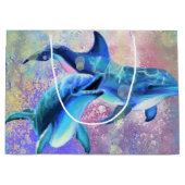 Sac Cadeau Dauphin Couple Amoureux (Devant)