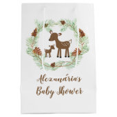 Sac cadeau de Baby shower de cerfs de bois (Dos)