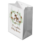 Sac cadeau de Baby shower de cerfs de bois (Dos Angle)