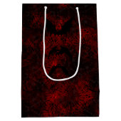 Sac cadeau de bat à tarte rouge et noire (Dos)