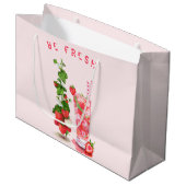 Sac Cadeau de Boisson Fraise Fraîche - Texte Perso (Devant Angle)