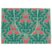 Sac Cadeau de Branche de Fleur de Vert Sauge (Dos)