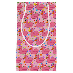 Sac cadeau de canard rose