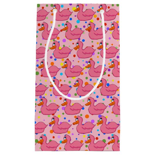 Sac cadeau de canard rose (Devant)