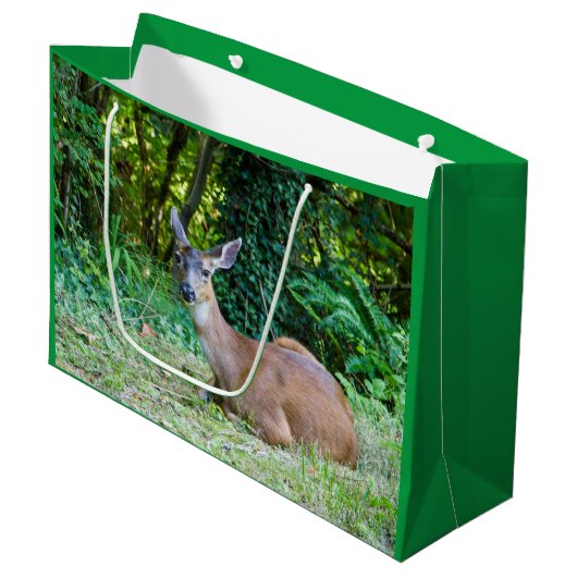Sac cadeau de cerfs au repos (Devant Angle)