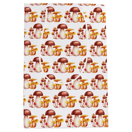 Sac cadeau de champignons d'automne Wonderland (Devant)