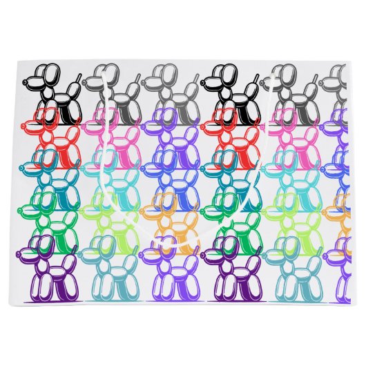 Sac cadeau de chien de ballon (Devant)