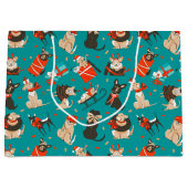 Sac cadeau de Chiens de Noël (Devant)