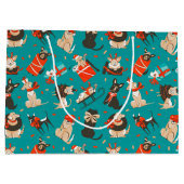 Sac Cadeau de Chiens de Noël Festif (Dos)