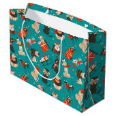 Sac Cadeau de Chiens de Noël Festif (Dos Angle)