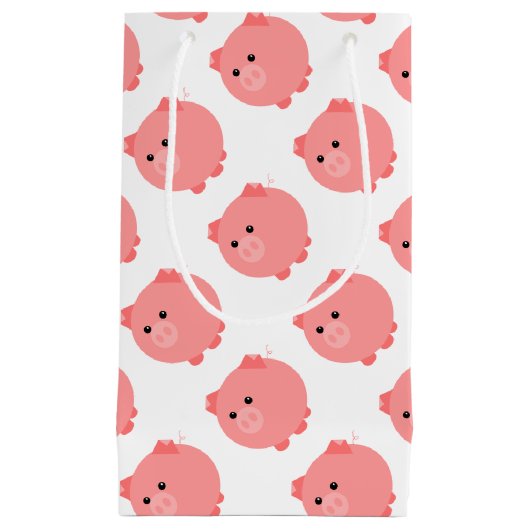 Sac cadeau de cochon de Cube Chubby (Devant)