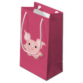 Sac cadeau de cochon en caricature courte mignonne (Dos Angle)