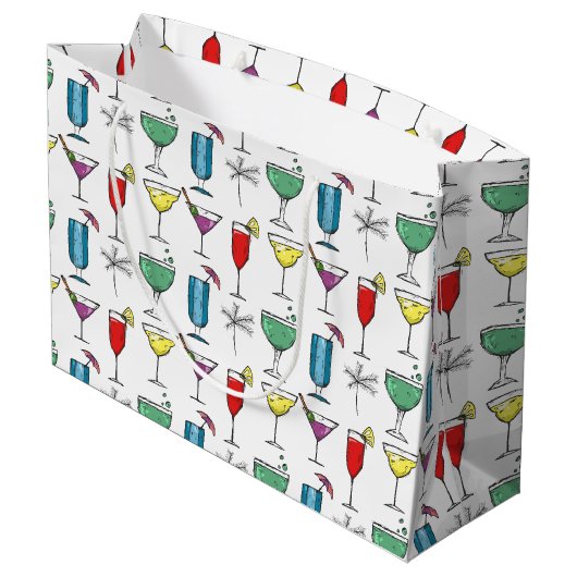 Sac cadeau de cocktail à boisson mixte (Dos Angle)