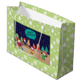 Sac cadeau de combat de snowball (Devant Angle)
