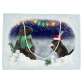 Sac cadeau de combat de snowball (Dos)