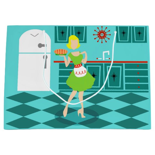 Sac cadeau de cuisine rétro (Devant)