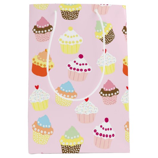 Sac Cadeau de Cupcakes Colorés (Devant)