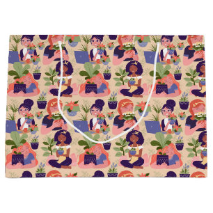 Sac Cadeau de Dame Plante Folle