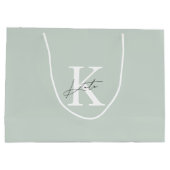 Sac cadeau de demoiselle d'honneur à monogramme Mo (Dos)