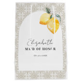 Sac cadeau de demoiselle d'honneur avec nom et cit (Dos)