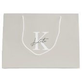 Sac cadeau de demoiselle d'honneur en beige modern (Devant)