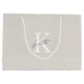 Sac cadeau de demoiselle d'honneur en beige modern (Dos)