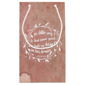 Sac cadeau de devis fiançailles | Aquarelle romant (Dos)