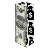 Sac cadeau de facture de cent dollars (Dos Angle)