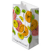 Sac cadeau de félicitations Citrus petit (Dos Angle)